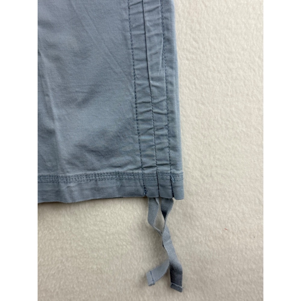Gloria Vanderbilt Capri Pants Womens 12 Blue Stretch Amanda Cropped Tie Hem - Picture 5 of 11